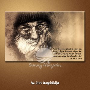 Az élet tragédiája – vászon falikép vakrámával