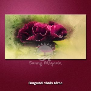 Burgundi rózsa – vászon falikép