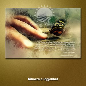 Kihozza a legjobbat – vászon falikép vakrámával