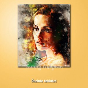 Öszinte tekintet – vászon falikép vakrámával